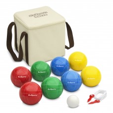 GoSports 90mm Backyard Bocce Set with 8 Balls, Pallino, Portable Carry Case and Measuring Rope   556077759